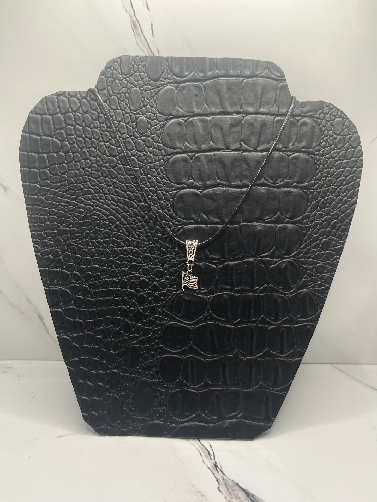 American Flag Charm Necklace