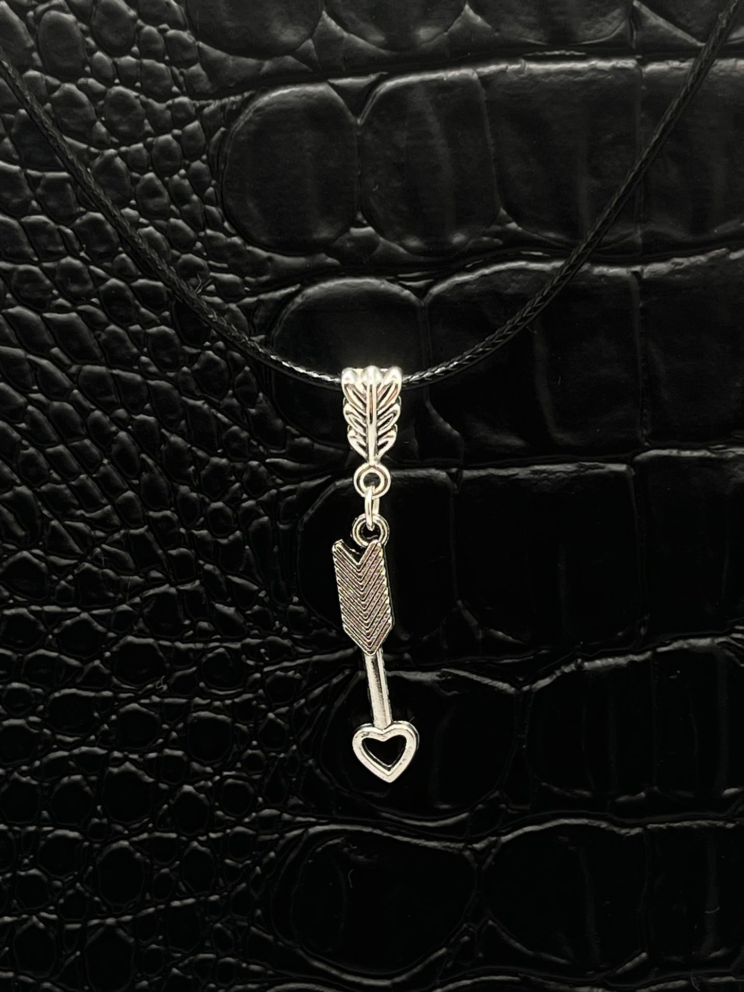 Heart Tip Arrow Charm Necklace