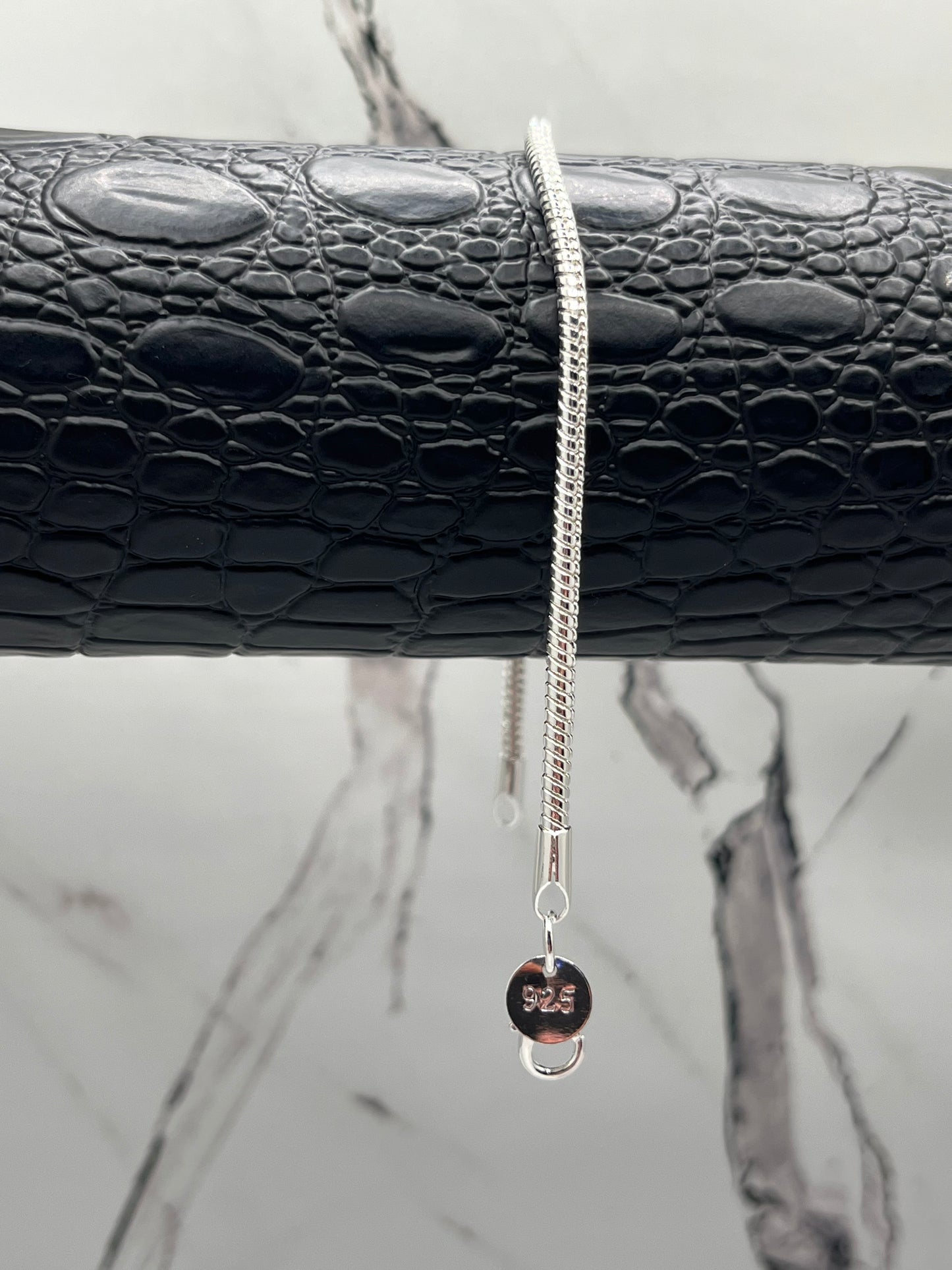 Solid .925 Snake Rope Bracelet