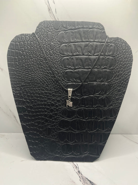 American Flag Charm Necklace