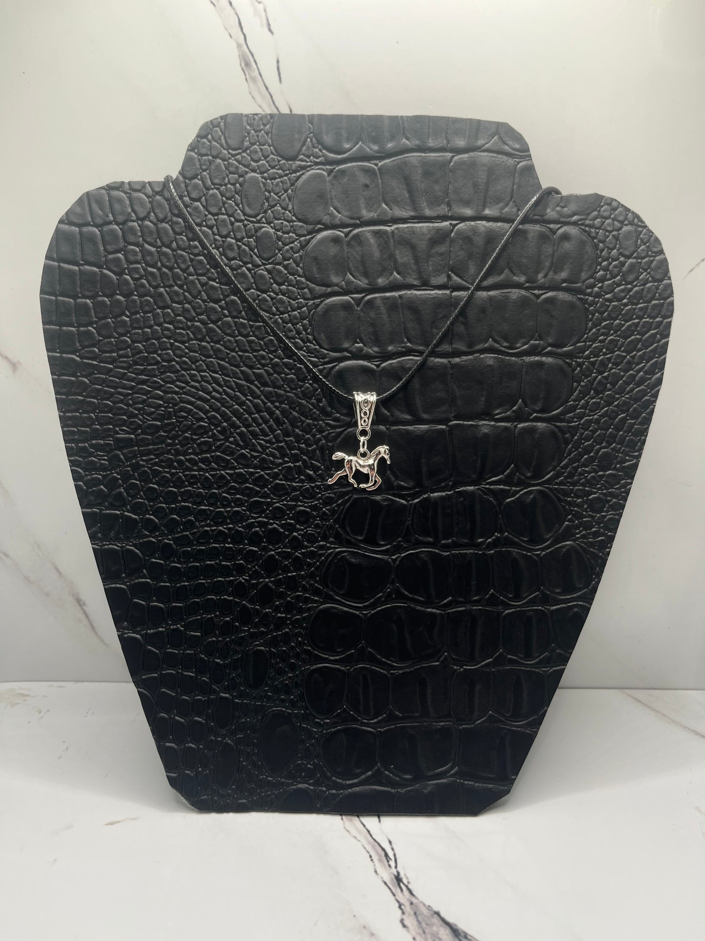 Stallion Horse Charm Necklace