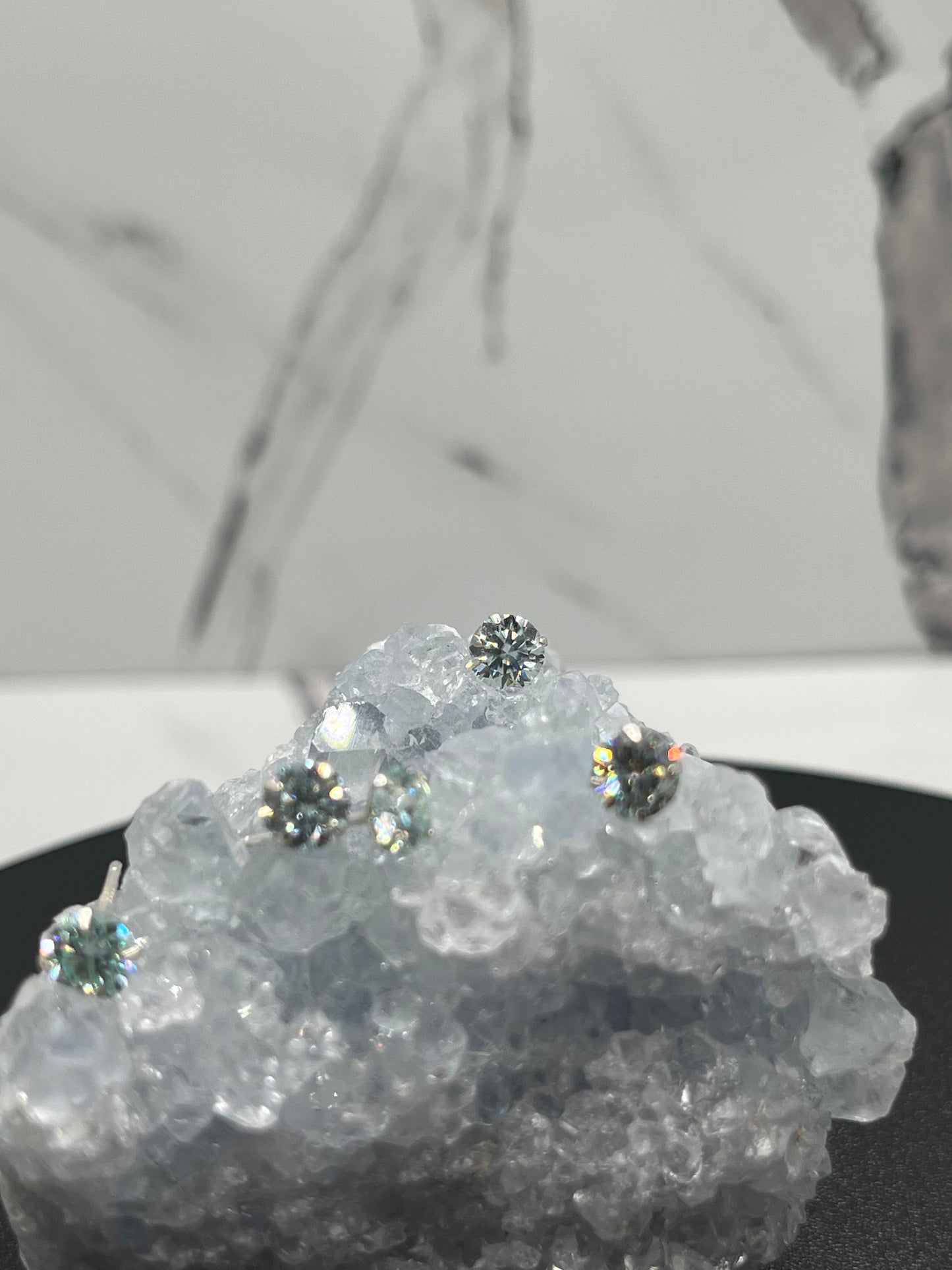 .925 .5 Ct Moissanite Earring