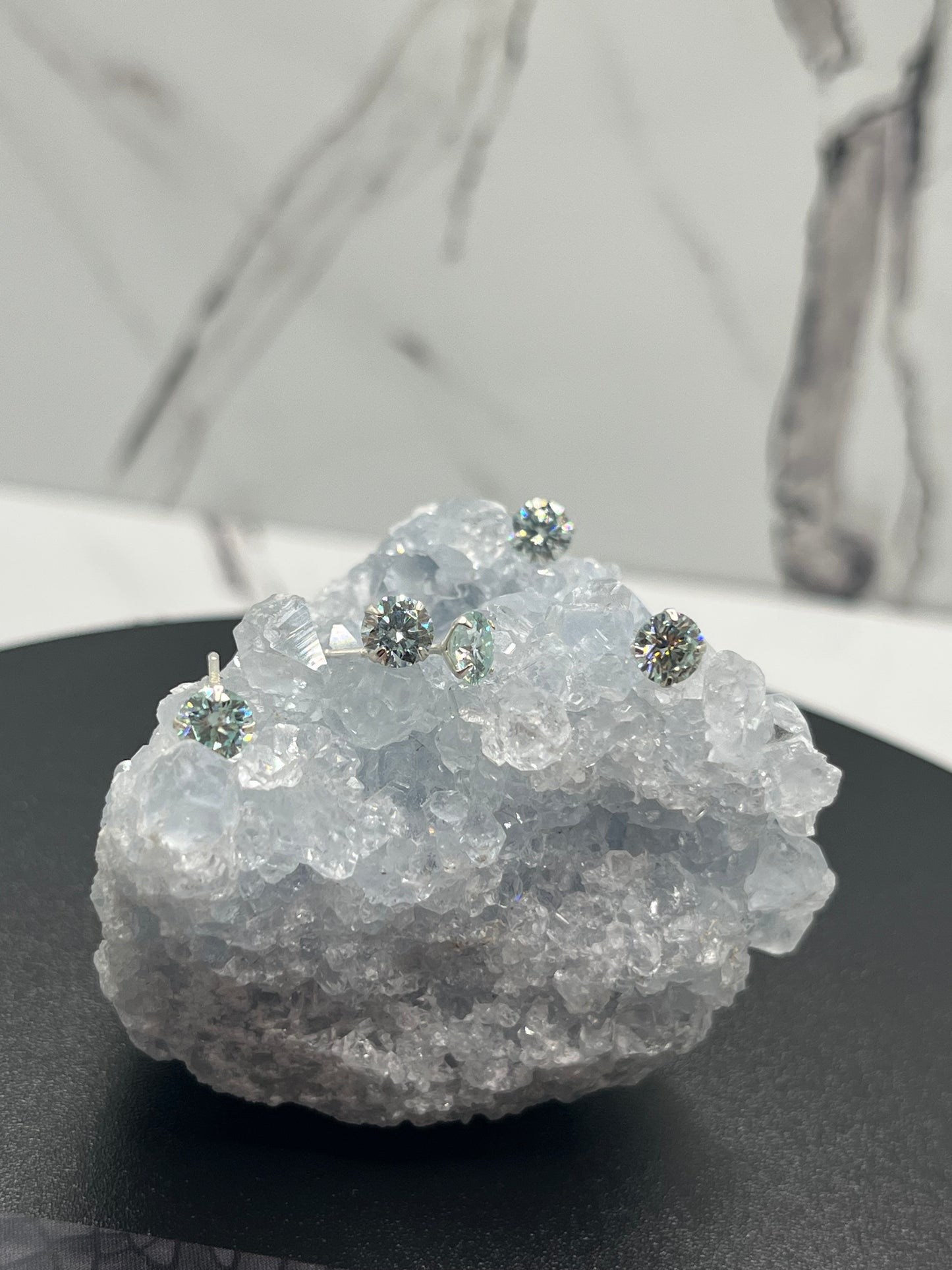 .925 .5 Ct Moissanite Earring