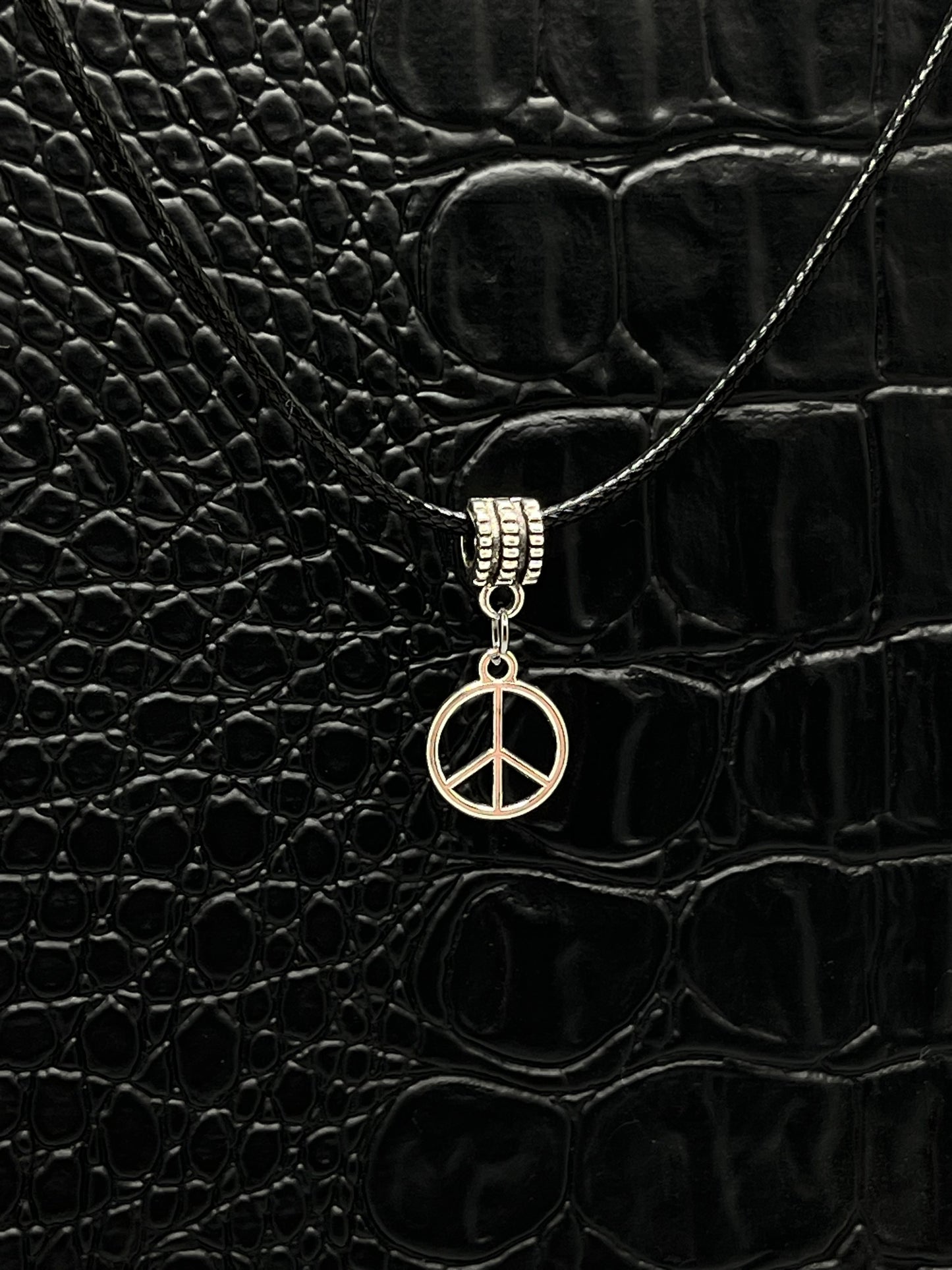 Peace Sign Charm Necklace