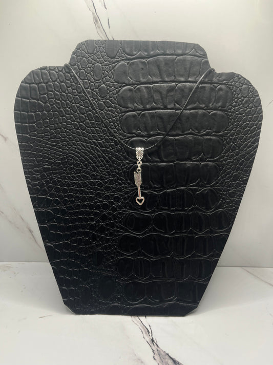 Heart Tip Arrow Charm Necklace